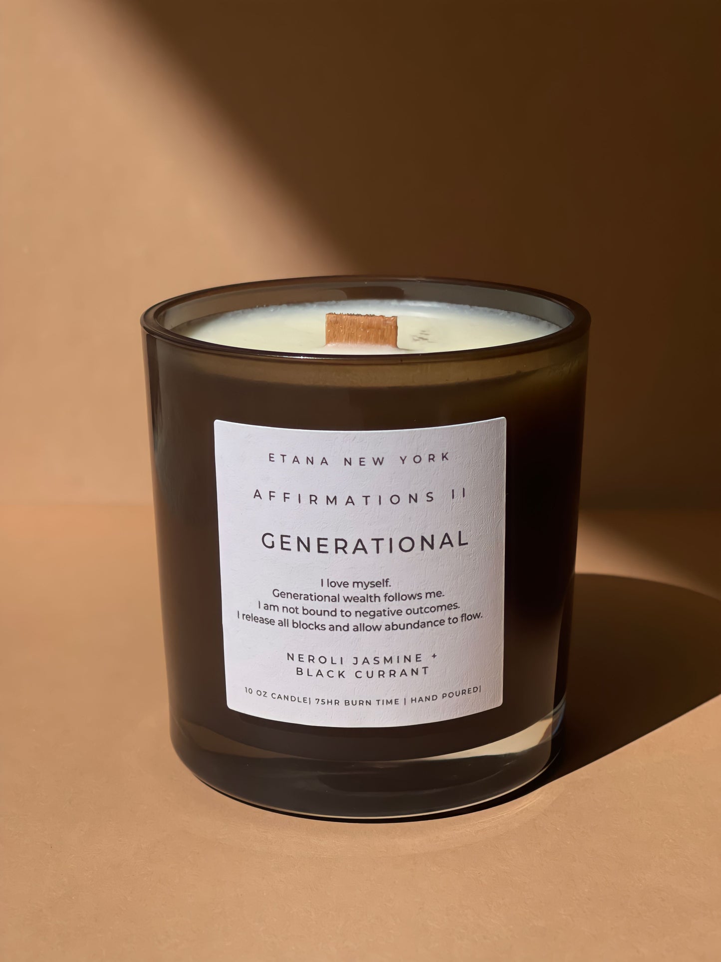 Generational Affirmations Neroli Jasmine + Black Currant Candle
