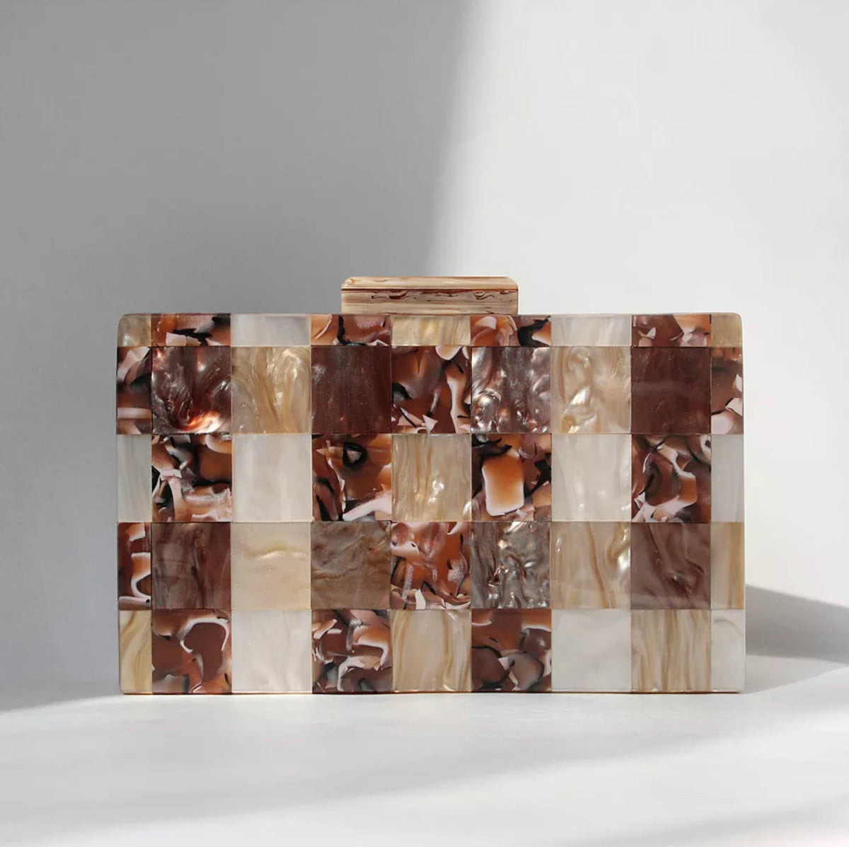 Neema Marble Clutch Bag
