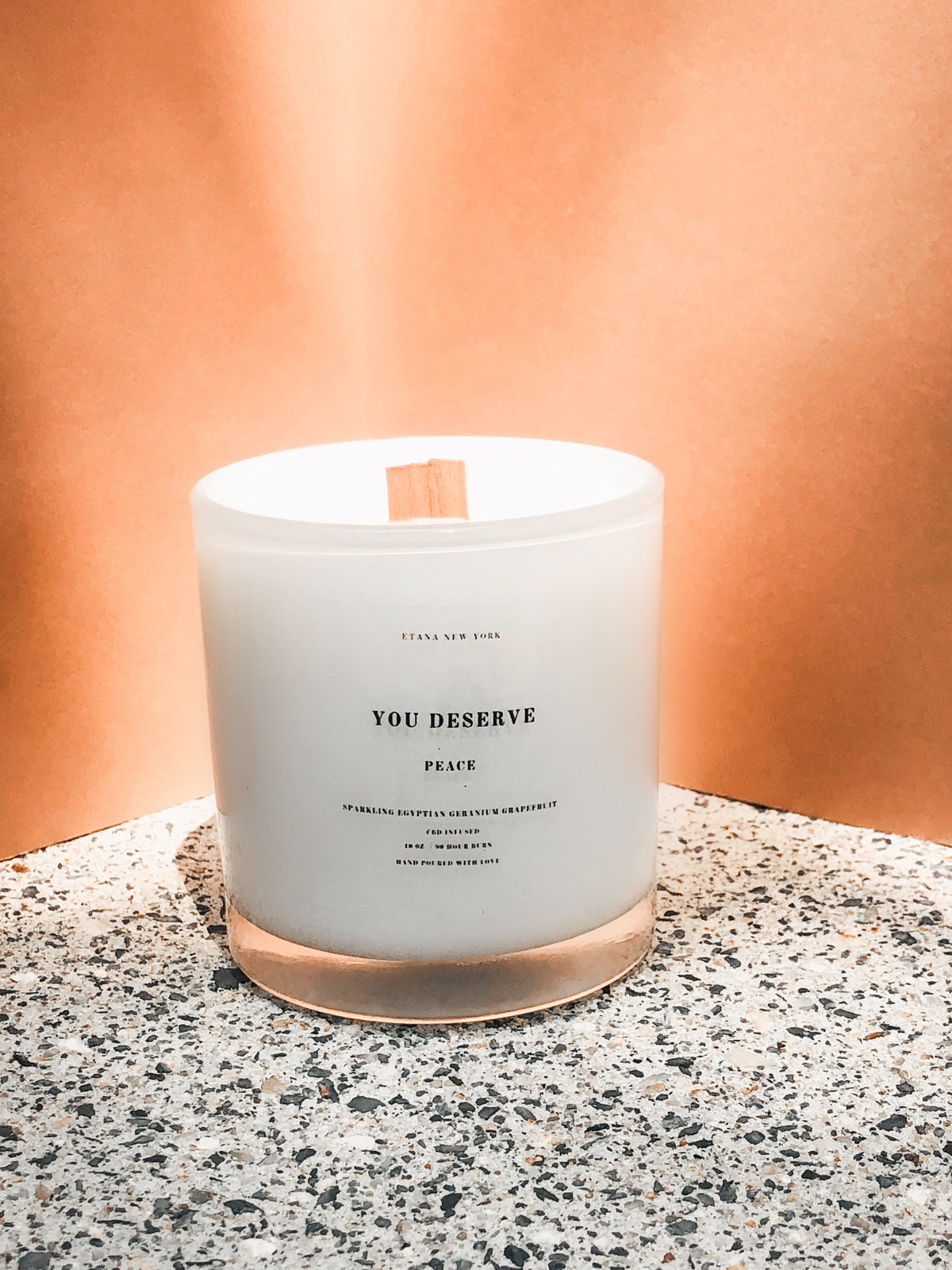 You Deserve Peace 10oz. Scented Candle