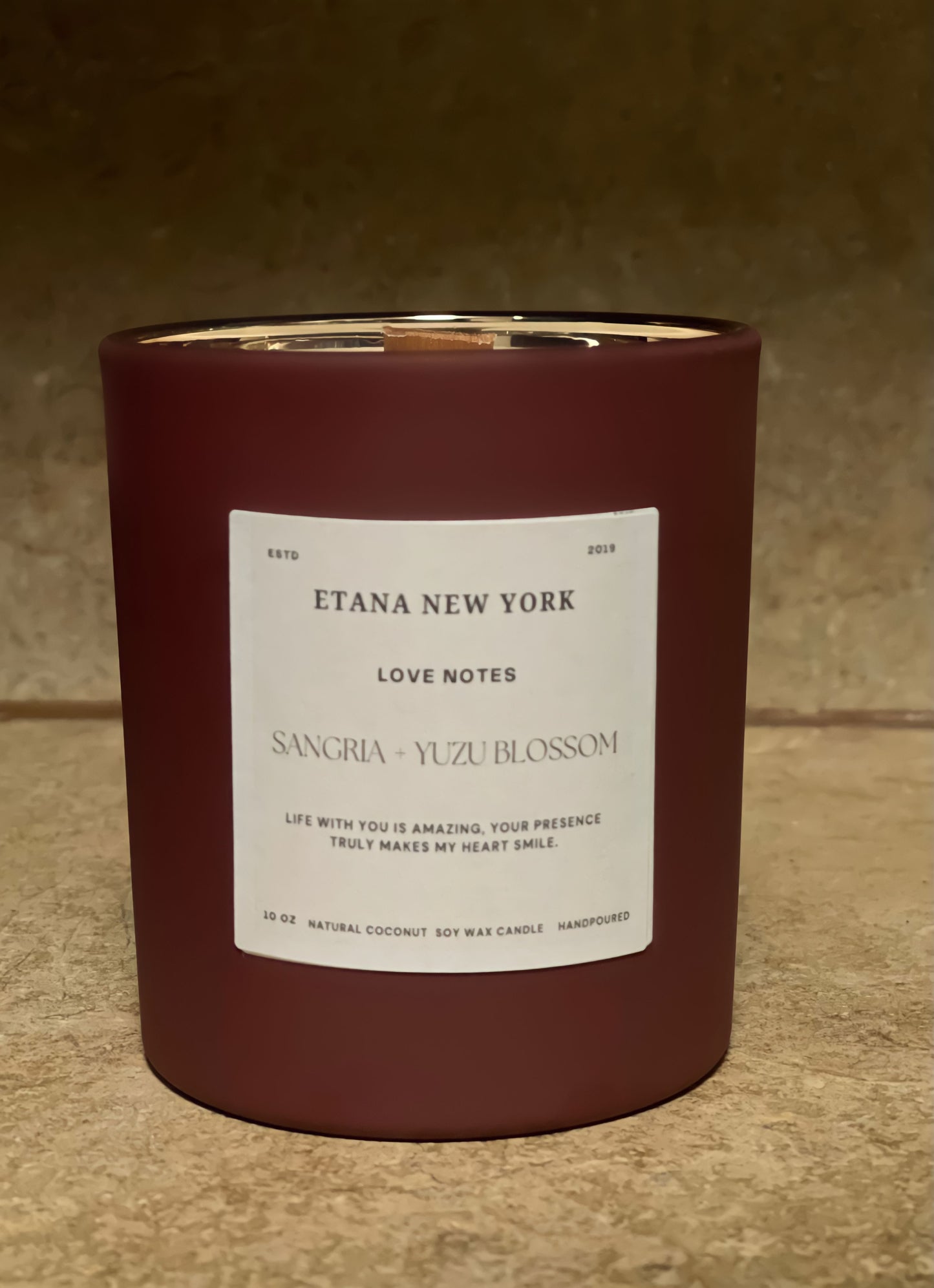 Sangria + Yuzu Blossom 10 oz. Wooden Wick Candle