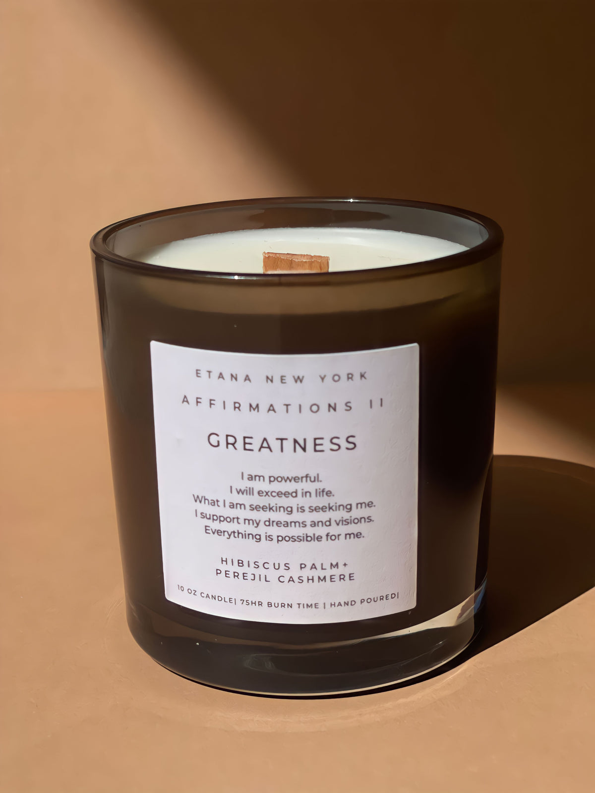 Greatness Affirmations Hibiscus Palm + Perejil Cashmere Candle