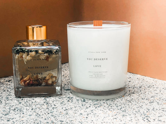 You Deserve Both Scented Candle and Diffuser Bundle