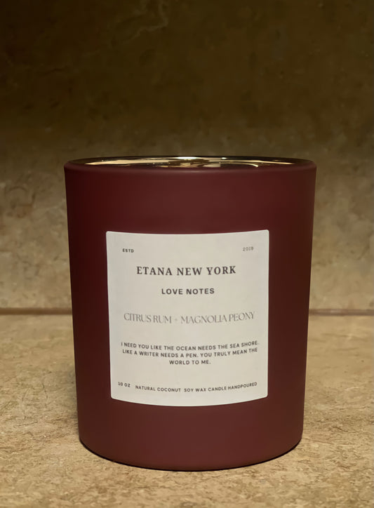 Citrus Rum + Magnolia Peony 10 oz. Wooden Wick Candle